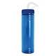 Slim Fit Skinny Water Bottle With Straw Lid - 24 oz