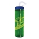 Slim Fit Skinny Water Bottle With Straw Lid - 24 oz