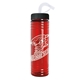 Slim Fit Skinny Water Bottle With Straw Lid - 24 oz