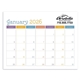 Small Monthly Desk Pad - Colors