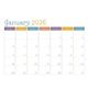Small Monthly Desk Pad - Colors