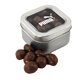 Small Window Tin with Chocolate Covered Peanuts