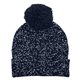 Speckled Pom Beanie With Cuff