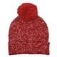 Speckled Pom Beanie With Cuff