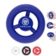 spin squeeze rubber grip and squeeze spinning stress relieving exerciser