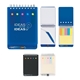 spiral jotter with sticky notes, flags pen