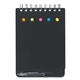 spiral jotter with sticky notes, flags pen