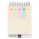 spiral jotter with sticky notes, flags pen