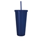 Square - Pattern Double - Wall Tumbler - 23 oz