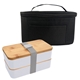 Stackable Bento Box With Insulated Carrying Case
