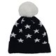 Star Pattern Pom Beanie