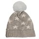 Star Pattern Pom Beanie