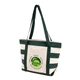 Striped Accent Boat Tote
