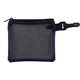 TechMesh Jumbo Tech Home and Travel Kit with Microfiber Cleaning Cloth, USB Wall Charger in Mesh Zipper Pouch Components inserted into Zipper Pouch