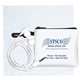 TECHMESH TUNES Mobile Tech Earbud Kit in Mesh Zipper Pack Components inserted into Zipper Kit