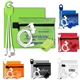 TECHTIME PLUS Mobile Tech Charging Kit with Earbuds, Charging Cable and Charger In Zipper Pack Components inserted into Polyester Zipper Kit