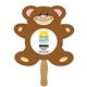 Teddy Bear Fast Hand Fan (1 Side) - Paper Products