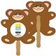 Teddy Bear Fast Hand Fan (2 Sides) - Paper Products