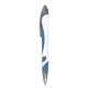 Tempo Click Chrome Accent and Clear Plastic Clip Pen