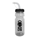 The Backer - 24 oz Transparent Water Bottle With Straw Lid