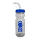 The Backer - 24 oz Transparent Water Bottle With Straw Lid