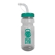 The Backer - 24 oz Transparent Water Bottle With Straw Lid