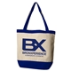 The Canvas Charm Tote with Accent Trim and Color Handles