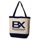 The Canvas Charm Tote with Accent Trim and Color Handles