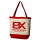 The Canvas Charm Tote with Accent Trim and Color Handles
