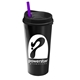 The Explorer - 20 oz Travel Tumbler With Clear Slide Lid And Straw