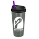 The Explorer - 20 oz Travel Tumbler With Clear Slide Lid And Straw