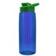 the flair - 26 oz transparent tritan(tm) bottle with drink thru lid, large infuser, and digital imprint