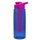 the flair - 26 oz transparent tritan(tm) bottle with drink thru lid, large infuser, and digital imprint