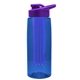 the flair - 26 oz transparent tritan(tm) bottle with drink thru lid, large infuser, and digital imprint