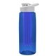 the flair - 26 oz transparent tritan(tm) bottle with drink thru lid, large infuser, and digital imprint