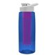 the flair - 26 oz transparent tritan(tm) bottle with drink thru lid, large infuser, and digital imprint