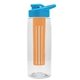 the flair - 26 oz transparent tritan(tm) bottle with drink thru lid, large infuser, and digital imprint