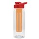 the flair - 26 oz transparent tritan(tm) bottle with drink thru lid, large infuser, and digital imprint