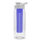 the flair - 26 oz transparent tritan(tm) bottle with drink thru lid, large infuser, and digital imprint