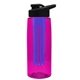 the flair - 26 oz transparent tritan(tm) bottle with drink thru lid, large infuser, and digital imprint