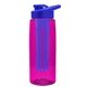 the flair - 26 oz transparent tritan(tm) bottle with drink thru lid, large infuser, and digital imprint