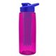 the flair - 26 oz transparent tritan(tm) bottle with drink thru lid, large infuser, and digital imprint