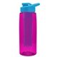 the flair - 26 oz transparent tritan(tm) bottle with drink thru lid, large infuser, and digital imprint