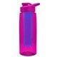 the flair - 26 oz transparent tritan(tm) bottle with drink thru lid, large infuser, and digital imprint