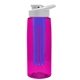 the flair - 26 oz transparent tritan(tm) bottle with drink thru lid, large infuser, and digital imprint