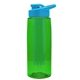 the flair - 26 oz transparent tritan(tm) bottle with drink thru lid, large infuser, and digital imprint