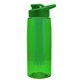 the flair - 26 oz transparent tritan(tm) bottle with drink thru lid, large infuser, and digital imprint