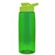 the flair - 26 oz transparent tritan(tm) bottle with drink thru lid, large infuser, and digital imprint