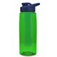 the flair - 26 oz transparent tritan(tm) bottle with drink thru lid, large infuser, and digital imprint