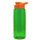 the flair - 26 oz transparent tritan(tm) bottle with drink thru lid, large infuser, and digital imprint